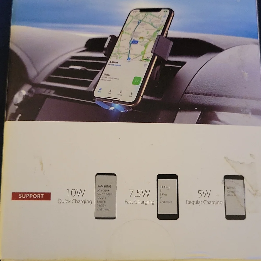 Automatic Wireless Car Charger 10W Quick charge 7.5W Fast 5W Regular  New…